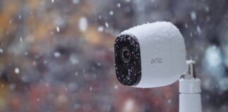 caméra Arlo sous la neige
