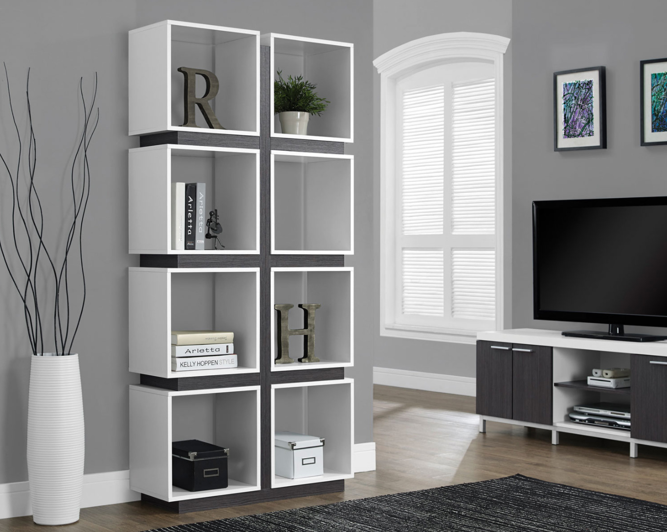 Bibliotheque dans salon