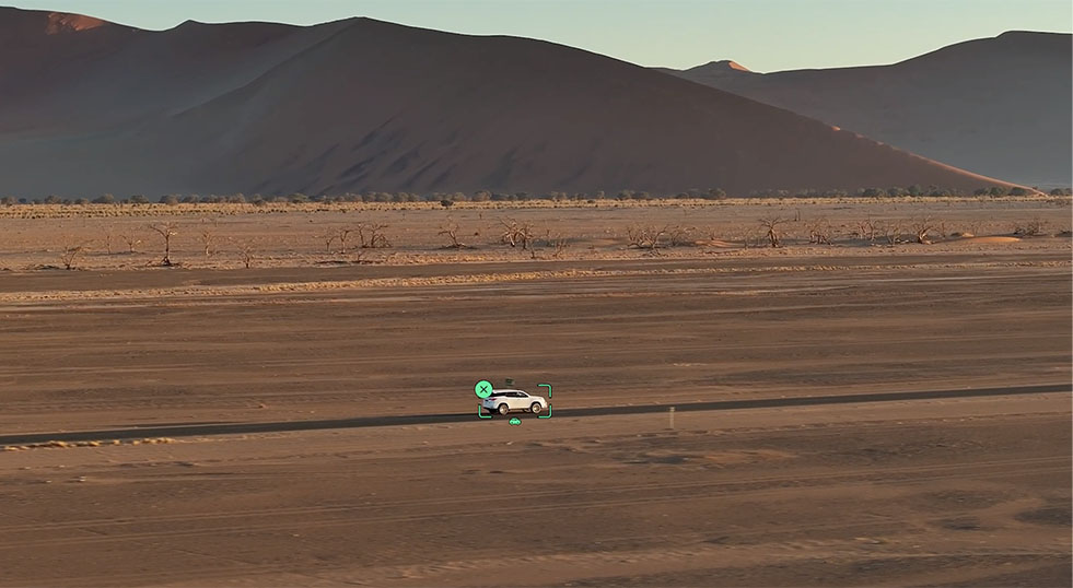Image of DJI Mavic 3 Pro Focus Track technologie in action