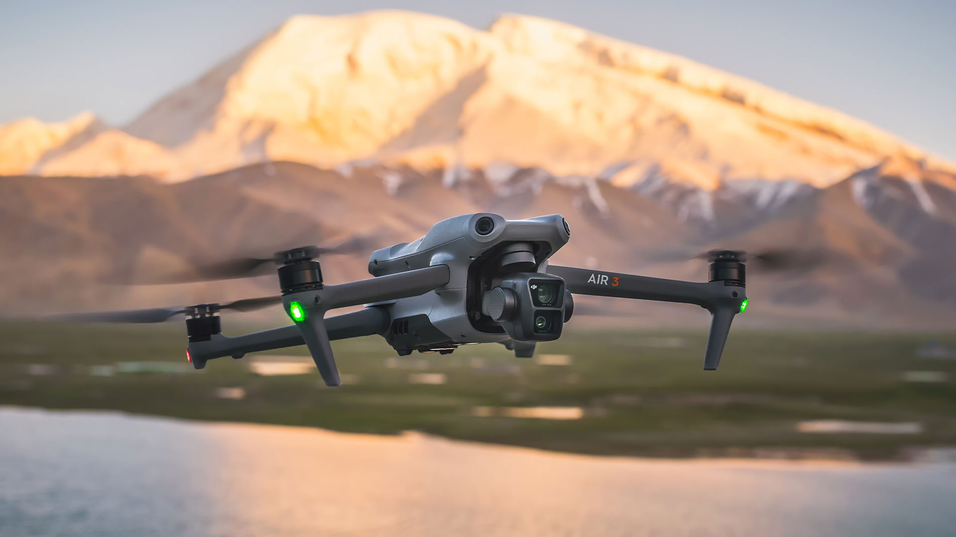Image of DJI Air 3 in action outside