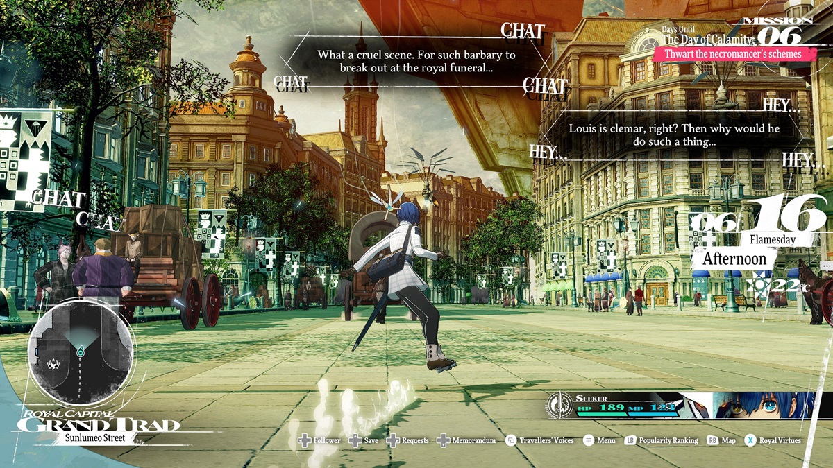 Screenshot of Metaphor: ReFantazio in-game